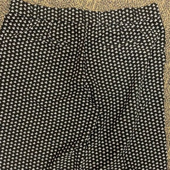 Isaac mizrahi Live black and pink patterned flat front dress pants - Picture 6 of 7